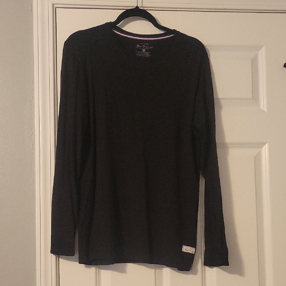 Ben Sherman Classic Black Long Sleeve Tee